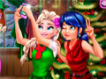 Joc Ladybug And Elsa Xmas Selfie