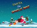 Joc Santa On Wheelie Bike