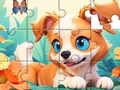 Joc Jigsaw Puzzle: Dog And Garden