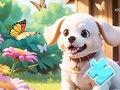 Joc Jigsaw Puzzle: Dog In Garden