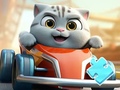 Joc Jigsaw Puzzle: Cat Racing Driver
