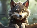 Joc Jigsaw Puzzle: Smiling Wolf