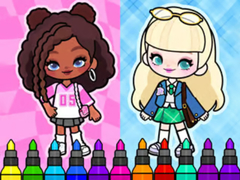 Joc Coloring Book: Aha World Sporty Girl