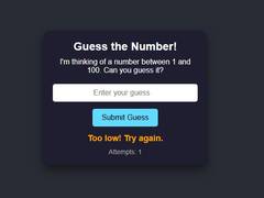 Joc Number Guessing