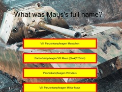 Joc Tank Quiz: Maus