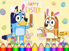 Joc Coloring Book: Bluey Happy Easter