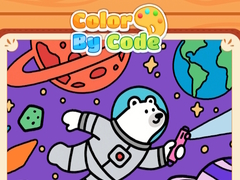 Joc Color By Code Space Bear