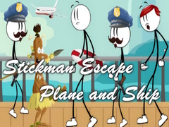 Joc Stickman Escape - Plane and Ship