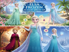 Joc Elsa Frozen Season Dress Up