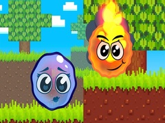 Joc Fire Ball and Water Ball: Parkour Love Balls