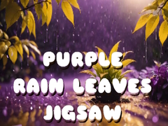 Joc Purple Rain Leaves Jigsaw
