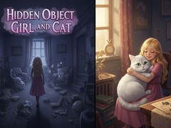 Joc Hidden Object - Girl and Cat