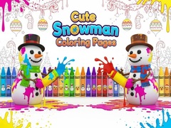 Joc Cute Snowman Coloring Pages