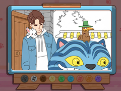 Joc Coloring Book: Kpop Jinu & Blue Tiger