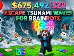 Joc Escape Tsunami Waves for Brainrots