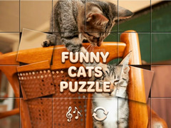 Joc Funny Cats Puzzle