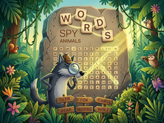 Joc Words Spy. Animals