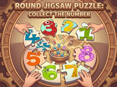 Joc Round jigsaw Puzzle - Collect the Number