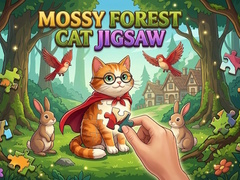 Joc Mossy Forest Cat Jigsaw