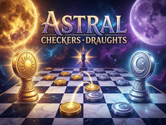 Joc Astral Checkers Draughts