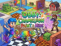 Joc Obby: Chameleon - Paint & Hide